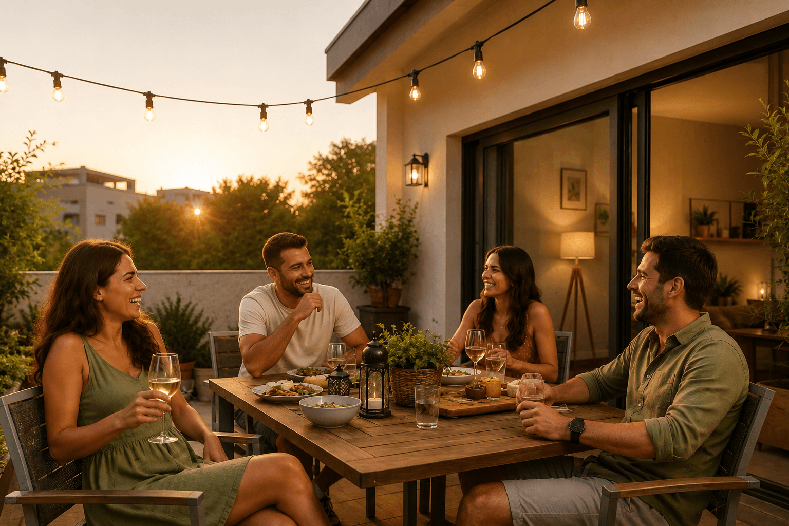 Com Draker — terraço protegido em família